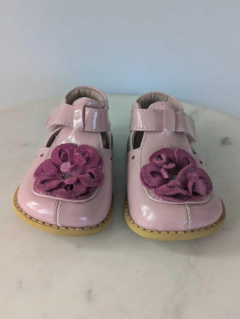Livie & Luca Girls Blossom Pink Leather Shoes